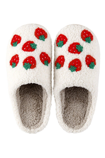 Strawberry Knit Slippers