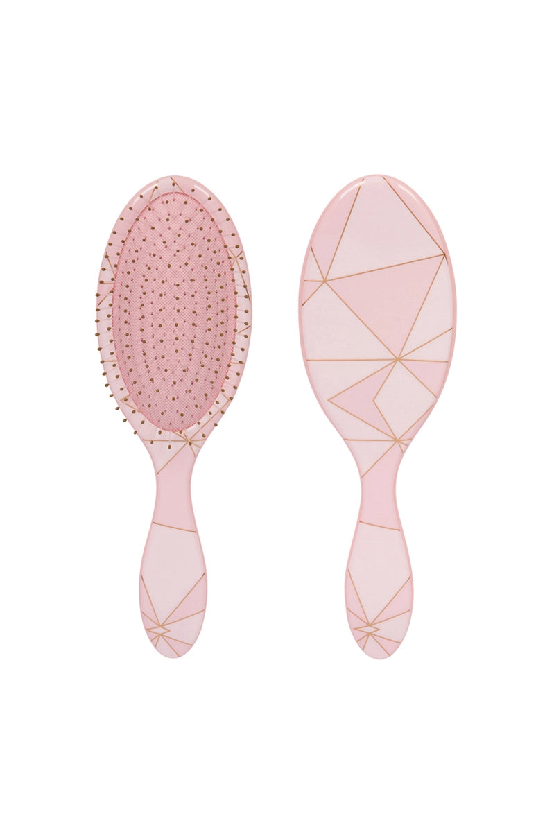 CALA Wet-N-Dry Detangling Hair Brush - Pink Geometric