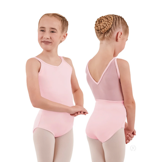 Youth Silhouette Mesh Double Strap Leotard (41451C)