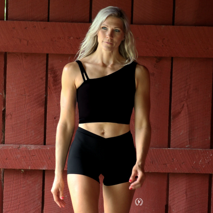 Adult Microfiber V Waist Athletic Shorts (44329)