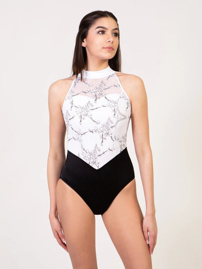 Evening Soiree Illusion High Neck Leotard (2659A)