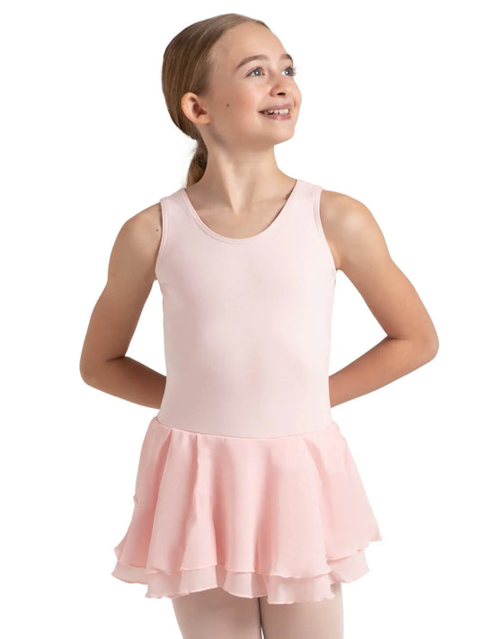 Youth Flowy Double Layer Skirt Tank Dress (CC877C)