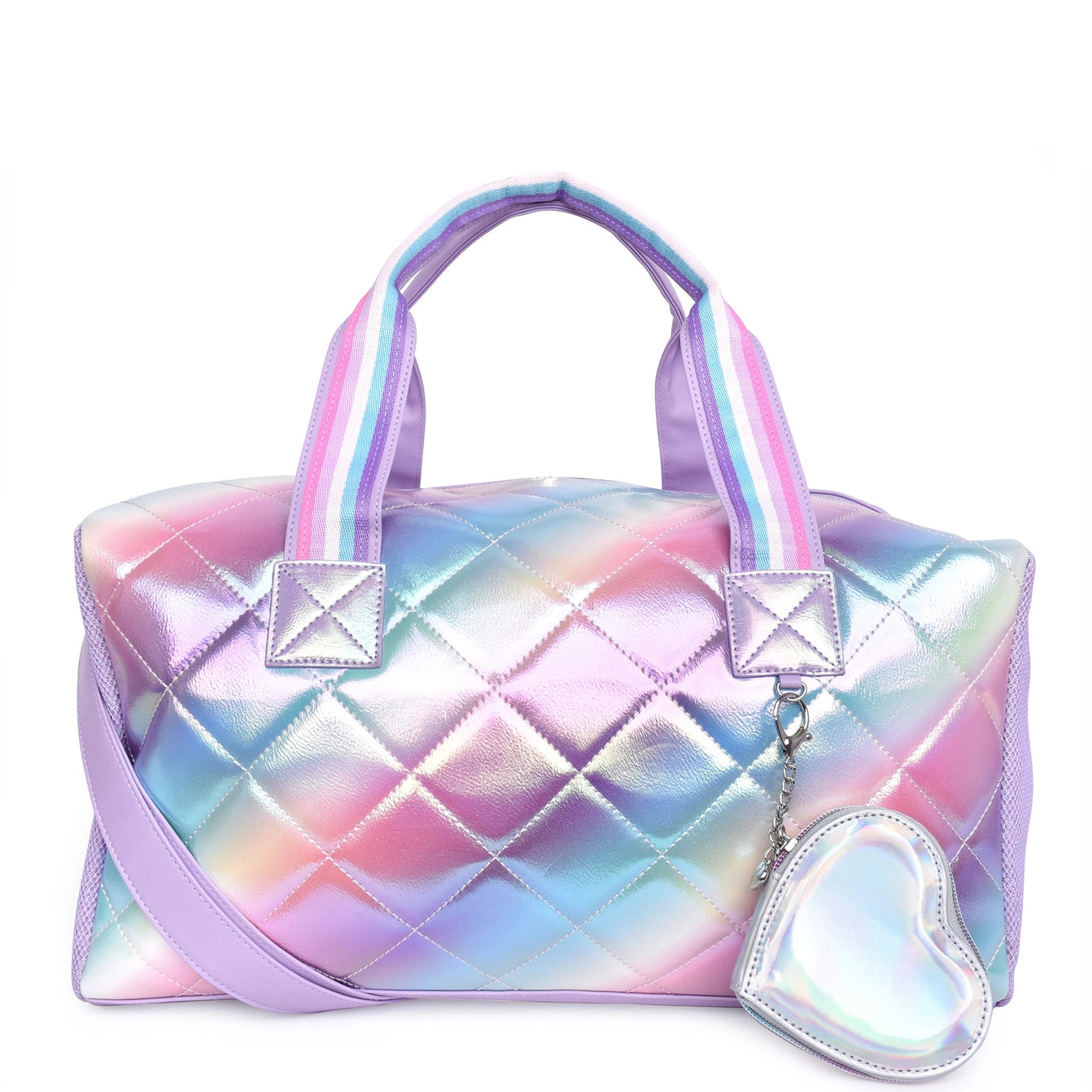 Ombre Diamond Quilted Large Duffle Bag