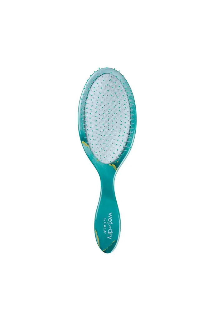 Hair Accessories - CALA Wet-N-Dry Detangling Hair Brush - Blue Swirl