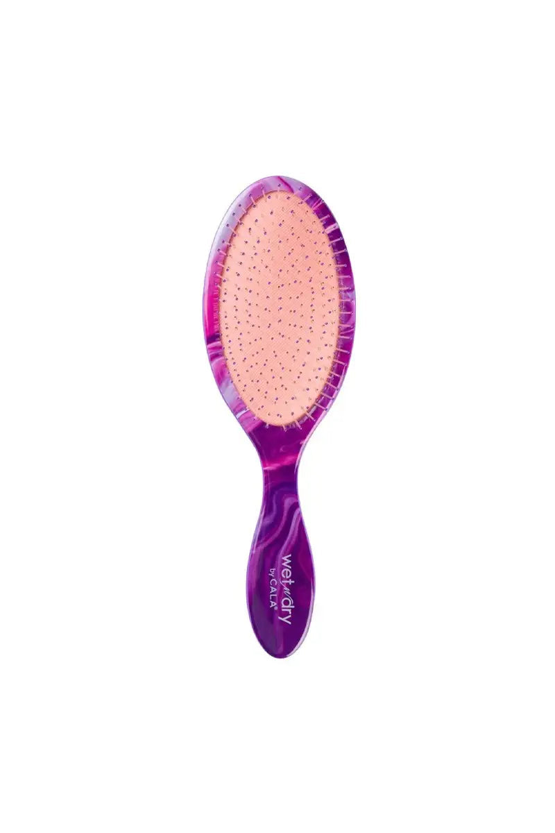 Hair Accessories - CALA Wet-N-Dry Detangling Hair Brush - Lavender Swirl