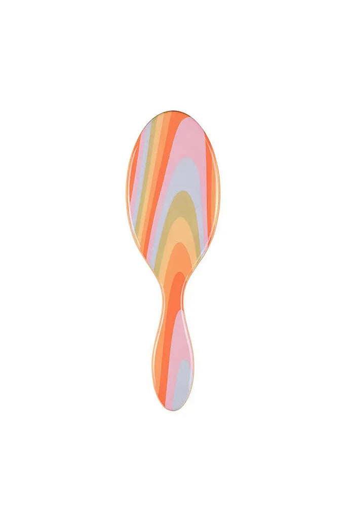 Hair Accessories - CALA Wet-N-Dry Detangling Hair Brush - Retro Rainbow