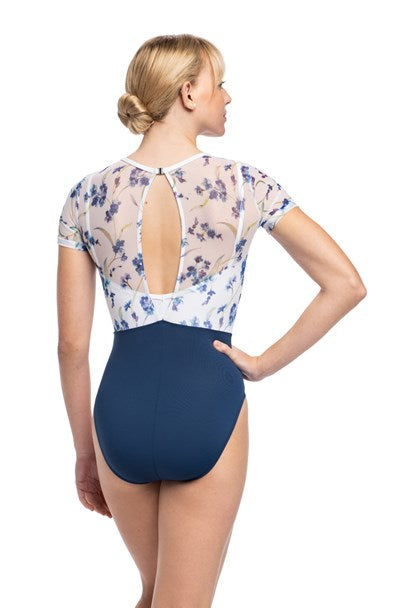 Adina Leotard with Forget Me Not Print (1116FM)