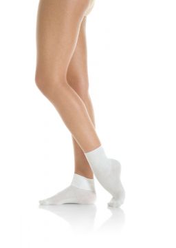 White ankle socks for dance