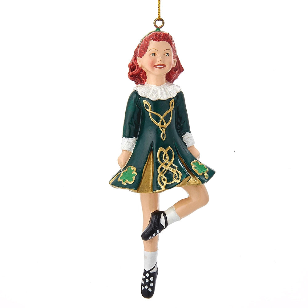 Resin Dancing Irish Girl Ornament