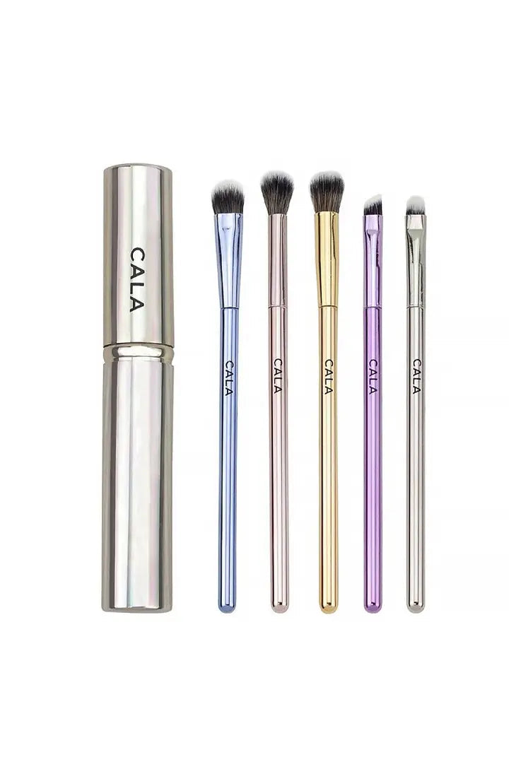 CALA Eye Need It Essential Eye Brush (5pc Set); Mixed Metals Color