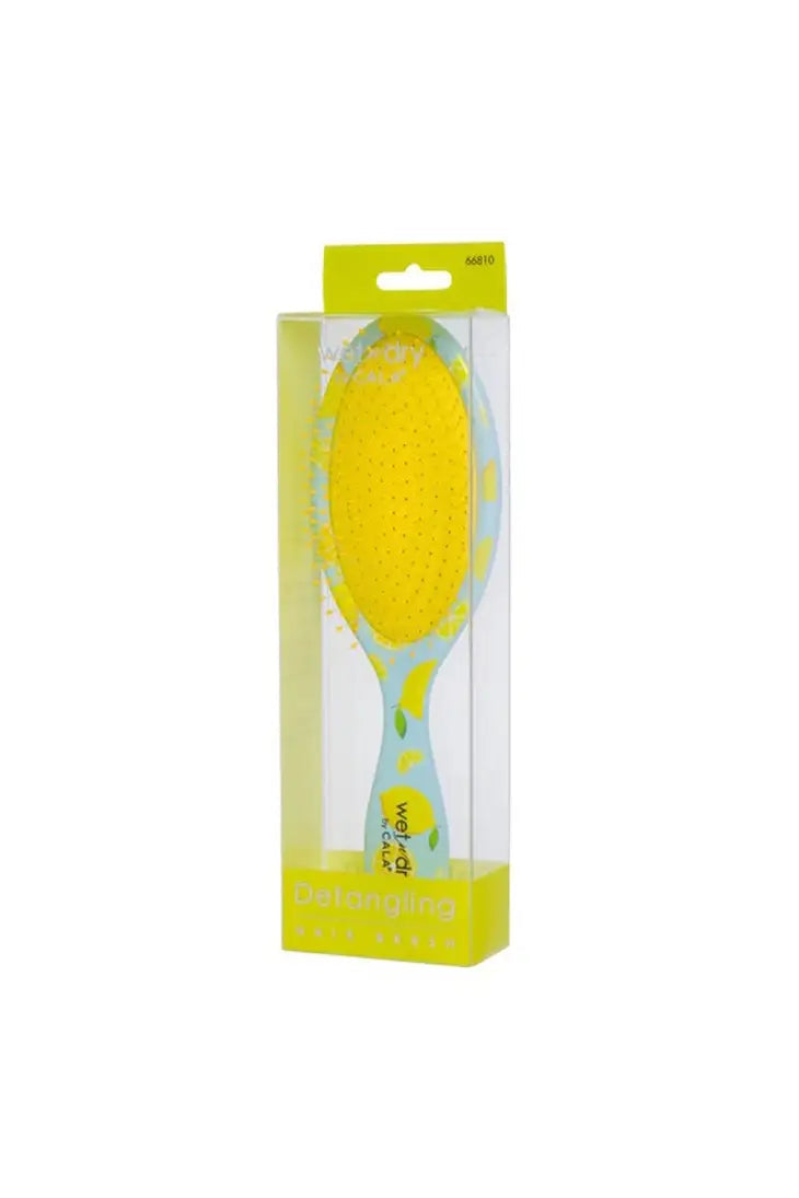 CALA Wet-N-Dry Detangling Hair Brush - Lemons