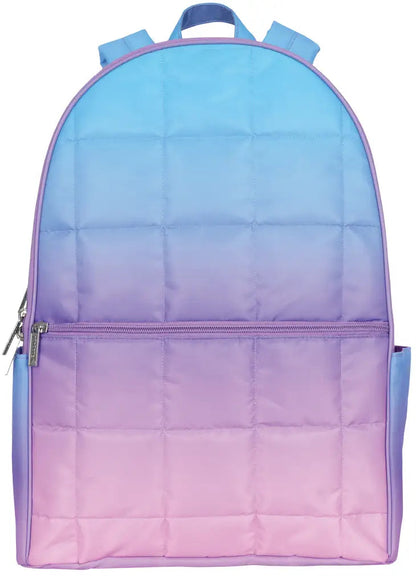 Ombre Quilted Backpack; Multiple Colors