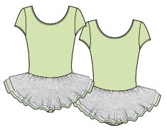Cap Sleeve Tutu Dress (CL1022)