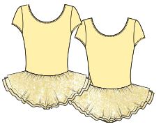 Cap Sleeve Tutu Dress (CL1022)