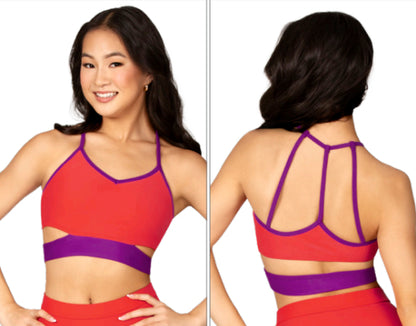 Athleisure Crop/Bra Top - Racer Cami Bra Top