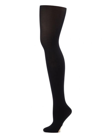 1916C (8-12) Ultra Soft Self Knit Waistband Transition Tights