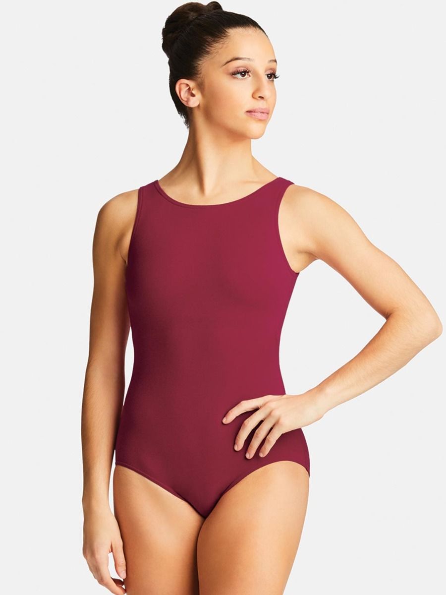 CLASSIC HIGH NECK TANK LEOTARD BLACK (CC201) - DANZ