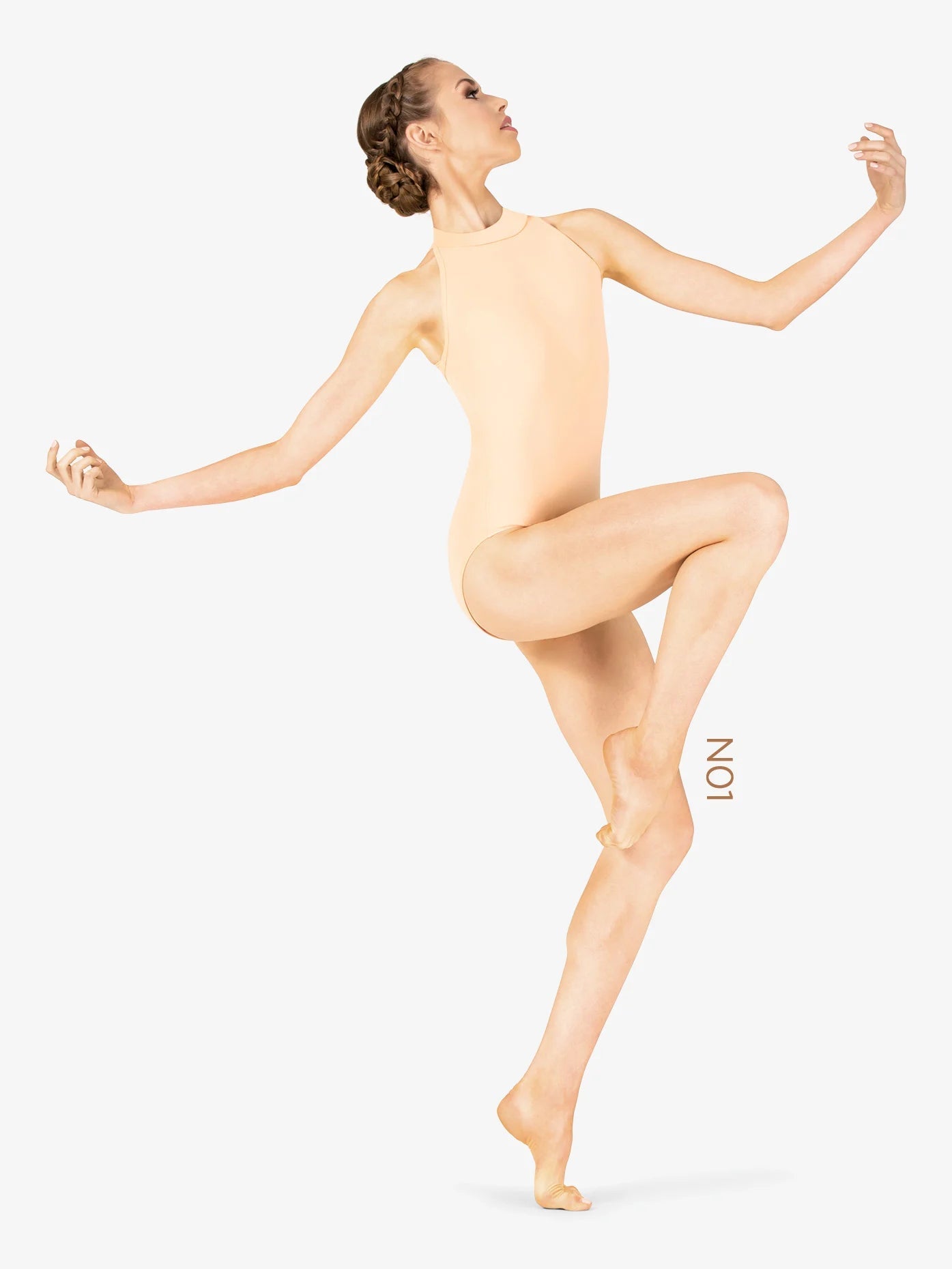 M2 Womens True Bare High Neck Tank Leotard