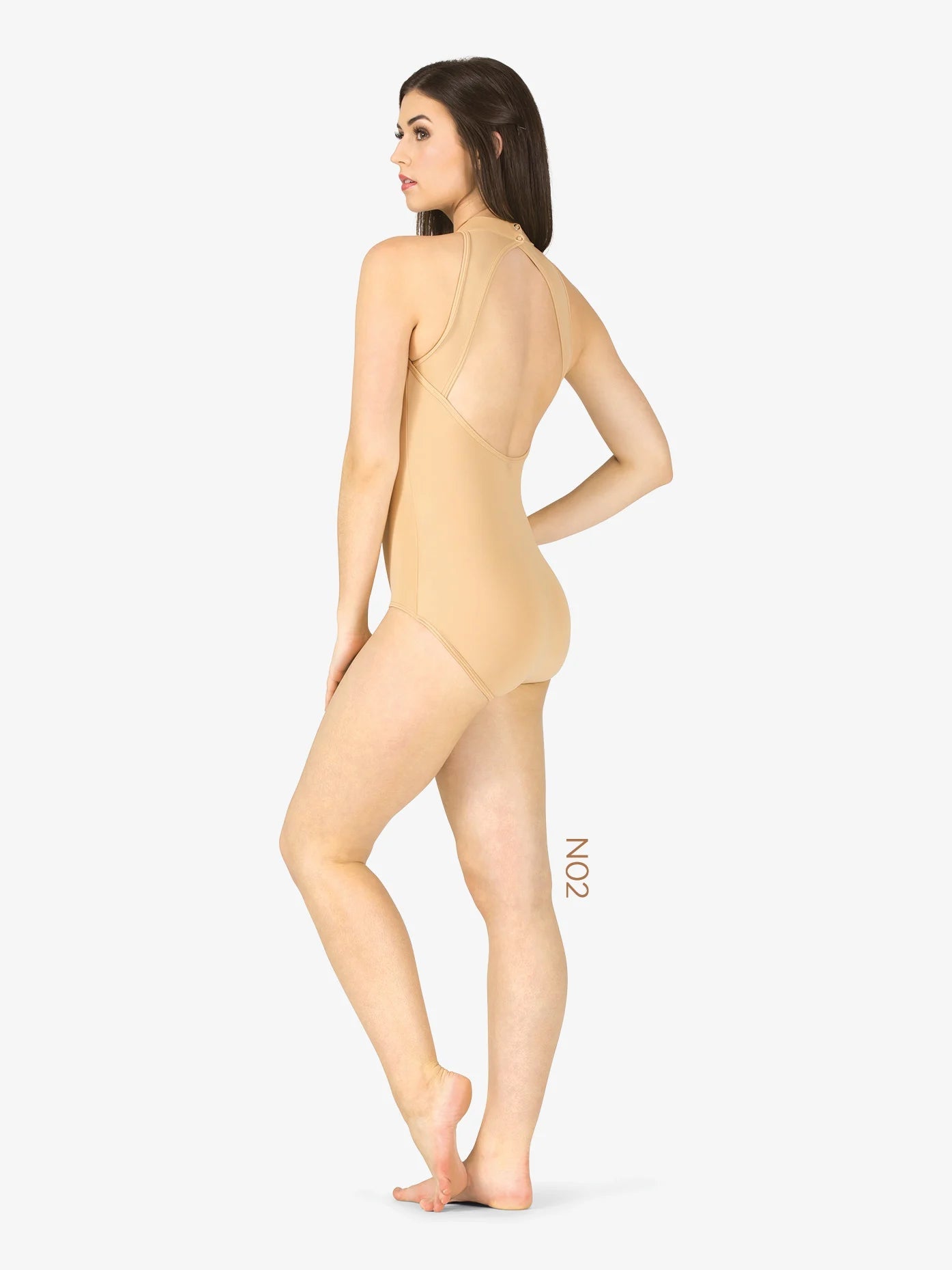M2 Womens True Bare High Neck Tank Leotard