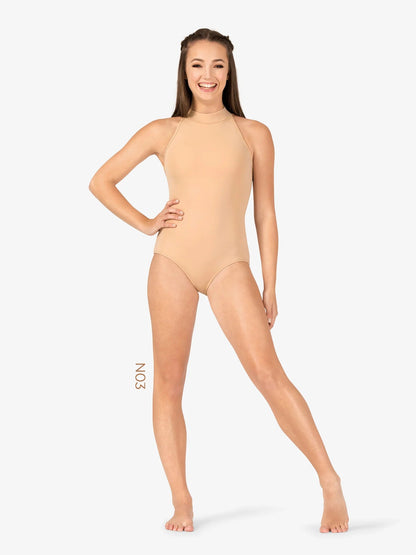 M2 Womens True Bare High Neck Tank Leotard