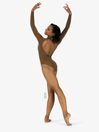 M2 Womens True Bare Long Sleeve Leotard