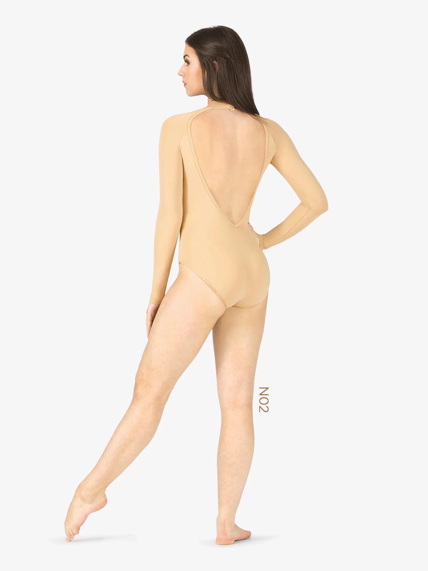 M2 Womens True Bare Long Sleeve Leotard