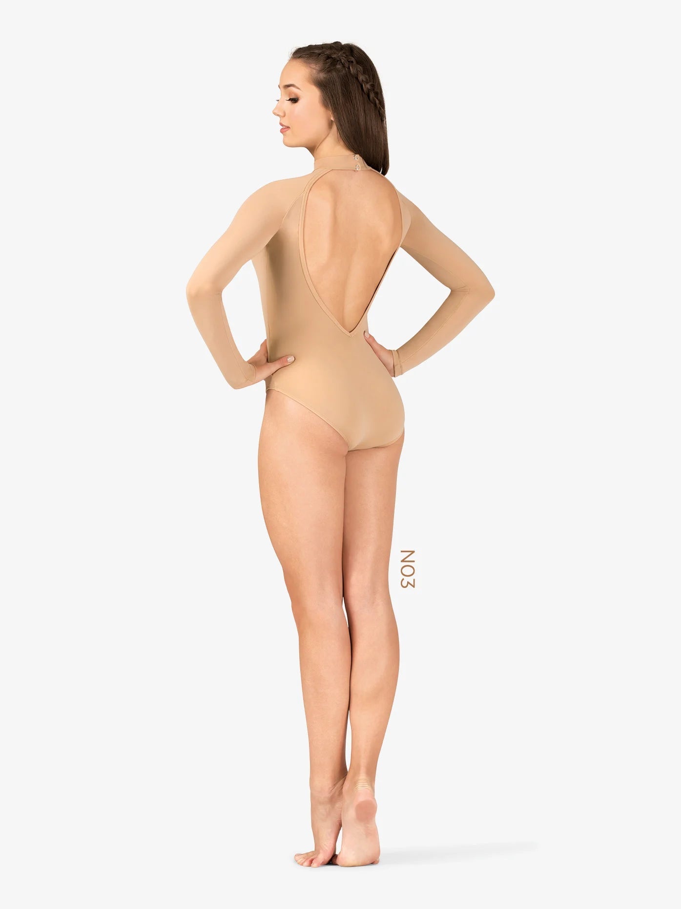 M2 Womens True Bare Long Sleeve Leotard