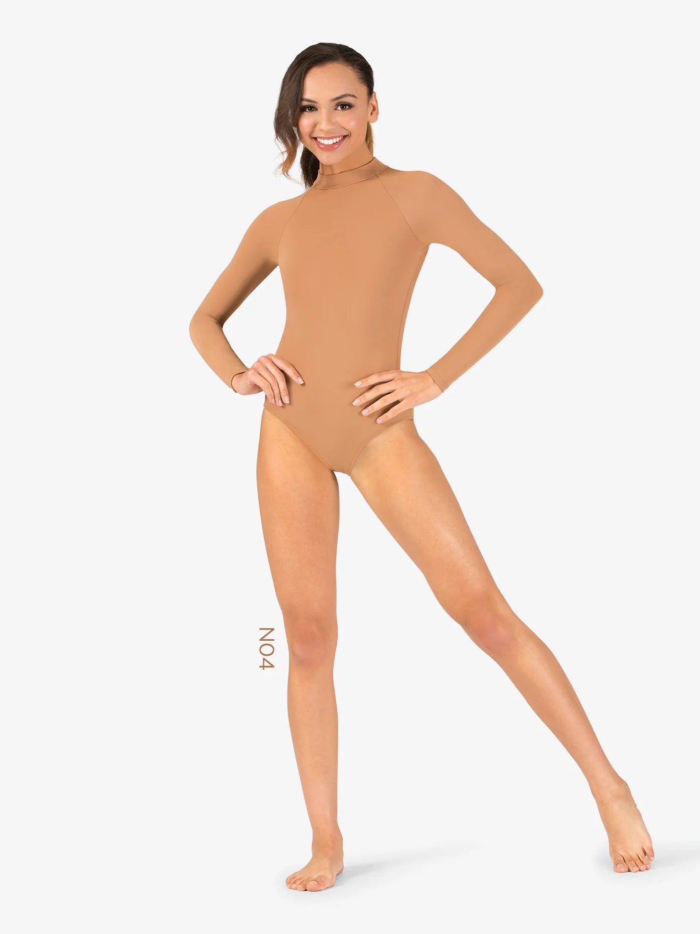 M2 Womens True Bare Long Sleeve Leotard